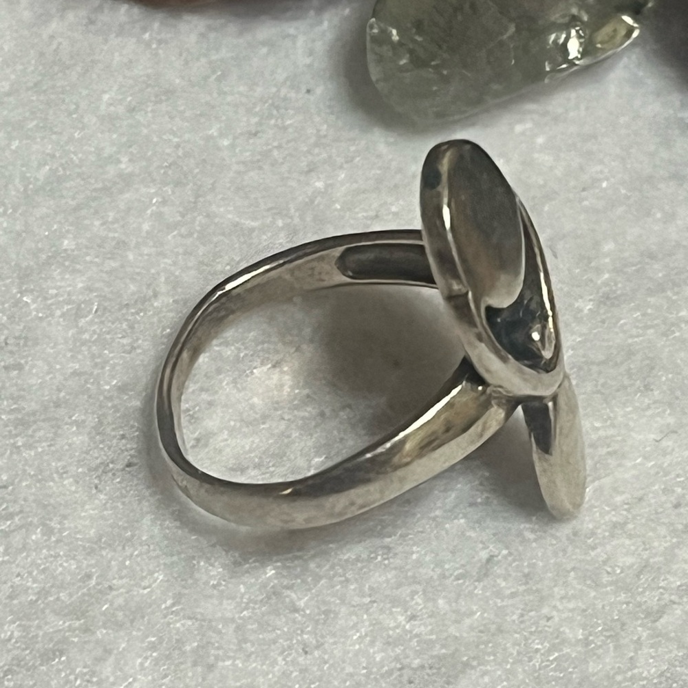 Source Unknown Unique Silver Women's Ring - image 3